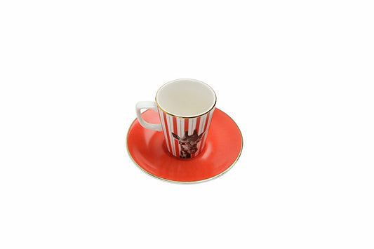 Fauna Fiesta Espresso Cup & Saucer